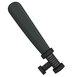 Police Baton Cartoon Colored Clipart