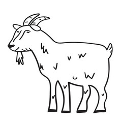 Goat Farm Animal Outline Icon