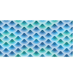 Seamless Stylization Blue Marine Geometric