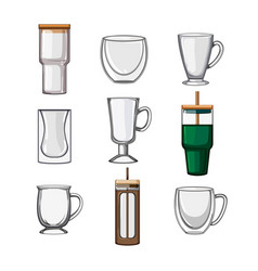 Coffee Glass Set Cartoon