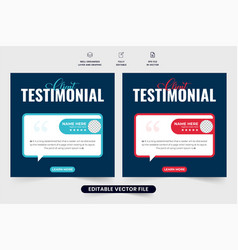 Creative Client Testimonial Template Design