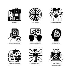 Generation Z Icons Set