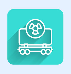 White Line Radioactive Cargo Train Wagon Icon