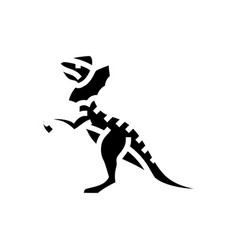 Dilophosaurus Dinosaur Animal Glyph Icon