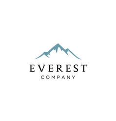 Mountain Top Peak Everest Mount Logo Design