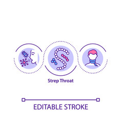 Strep Throat Concept Icon