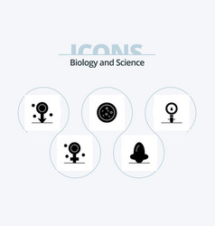 Biology Glyph Icon Pack 5 Icon Design Cell