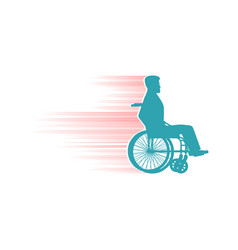 Disabled Person In Chair Wheelchair Travelling Fas