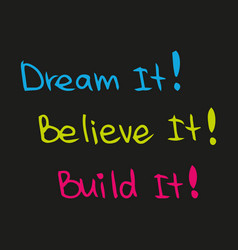 Dream Believe And Build Your Future Success