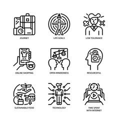 Generation Z Icons Set