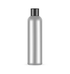 Metallic Spray Bottle Mockup With Black Cap