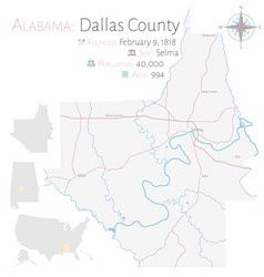 Map Dallas County In Alabama