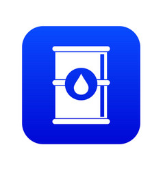 Barrel Oil Icon Digital Blue