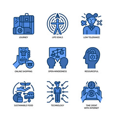 Generation Z Icons Set