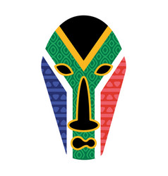 Mask With South African Flag