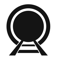 Railway Tunnel Icon Simple Metro Train