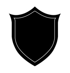 Shield Black Icon On White Background