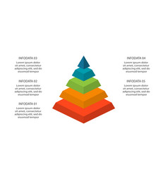 Pyramid Up Arrows Infographic Diagram Chart