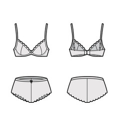 Set Of Lingerie - Bra Underwire And French