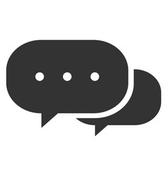 Chat Message Icon Black Social Media Symbol