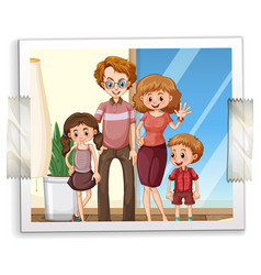 A Photo Of Family On White Background