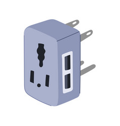 International Travel Adapter Cartoon