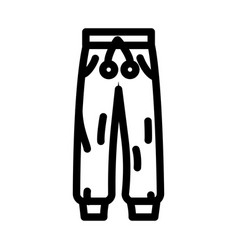 Joggers Pants Clothes Line Icon