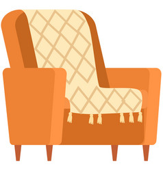 Retro Cream Colored Armchair Living Room