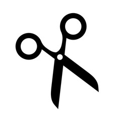 Open Scissors Silhouette Icon Or Cut