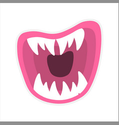 Cute Mouth Monsters Sticker Cartoon