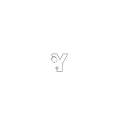 Letter Y Stethoscope Medical Logo