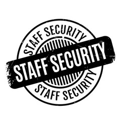 Staff Security Rubber Stamp