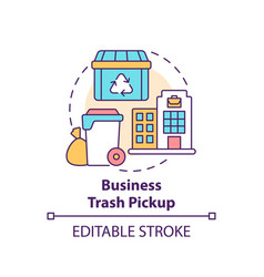 Business Trash Pickup Concept Icon