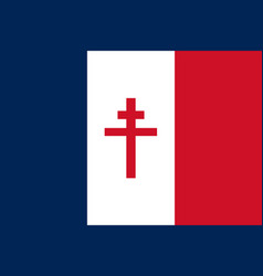 Flag Of Free France Isolated