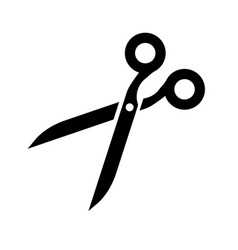 Scissors Silhouette Icon Or Cutting