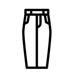 Cigarette Pants Clothes Line Icon