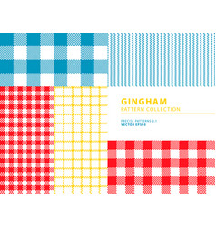 Gingham Seamless Pattern Collection