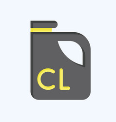 Icon Chlorine Related To Poison Symbol Flat Style