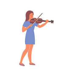 Viola Player Flat Composition