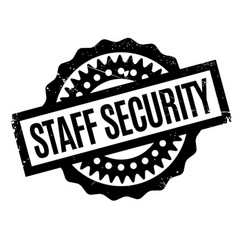 Staff Security Rubber Stamp