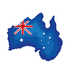 Australian Flag In Map