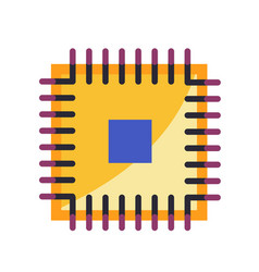 Central Data Processing Unit Icon Brain Of Pc