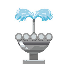 Isolated Colored Water Fountain Icon