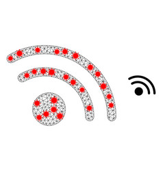 Polygonal Mesh Wi-fi Access Point Icon