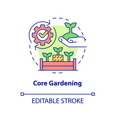 Core Gardening Concept Icon