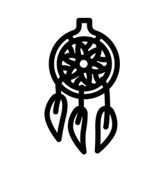 Dream Catcher Kid Bedroom Line Icon