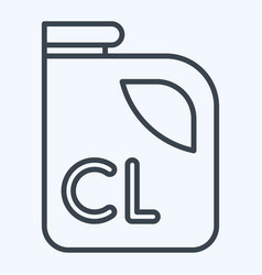 Icon Chlorine Related To Poison Symbol Line Style