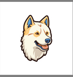 Korean Jindo Dog Breed Cute Cartoon Kawaii