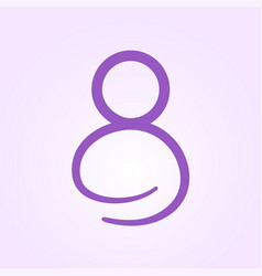 Logo Of A Hugging Person In A Minimalist