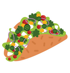 Vegetarian Taco Icon